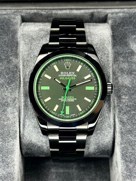 rolex milgauss bracelet cuir|new Rolex Milgauss 2023.